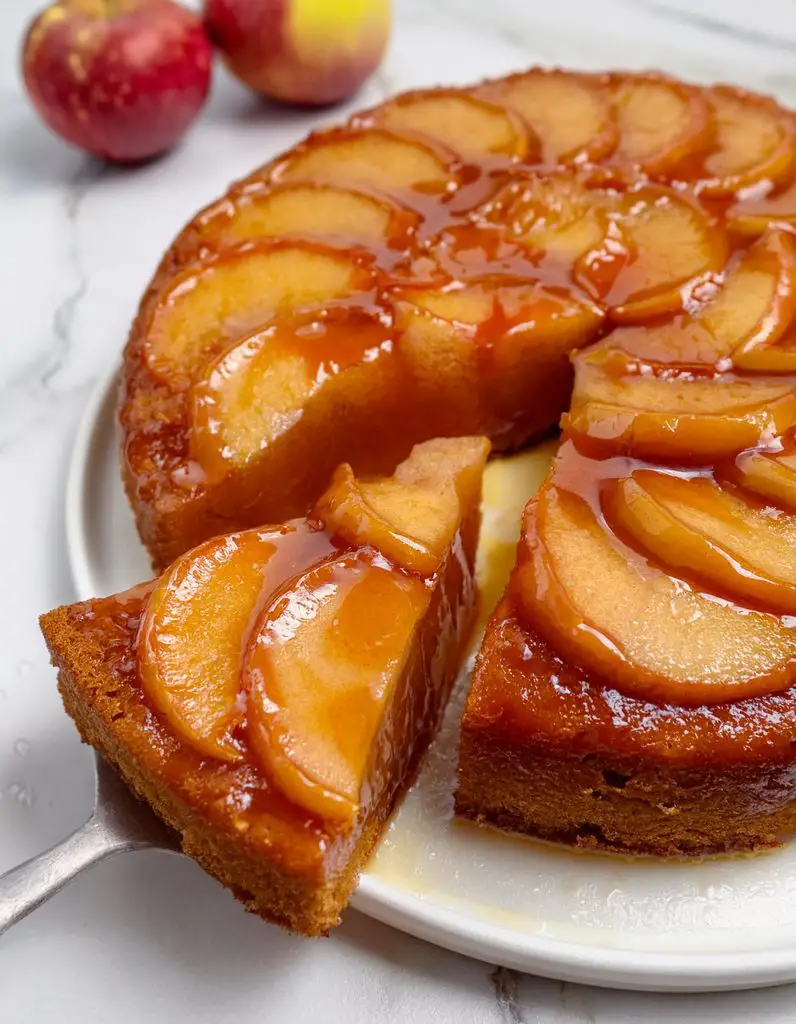 Caramel Apple Upside-Down Cake