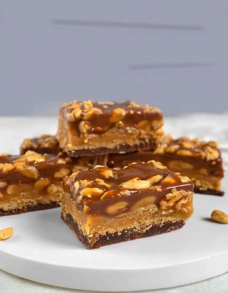 Chocolate Caramel Peanut Bars