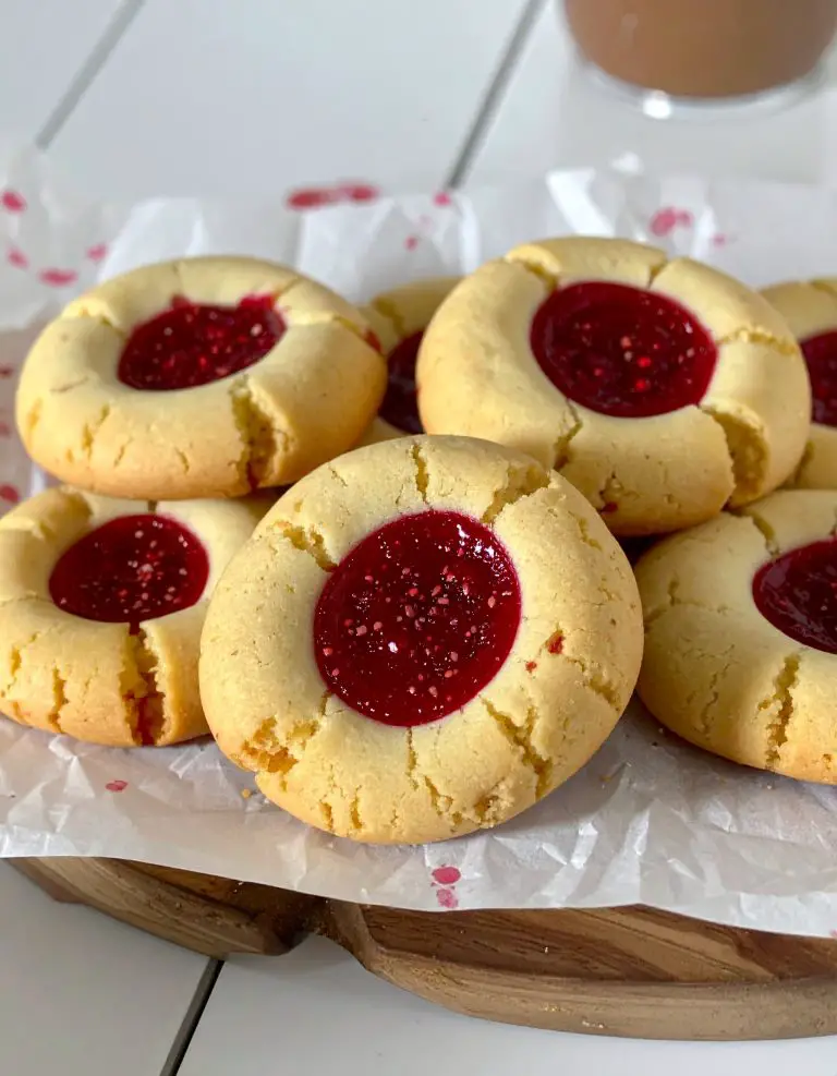 Raspberry Thumbprint Cookies