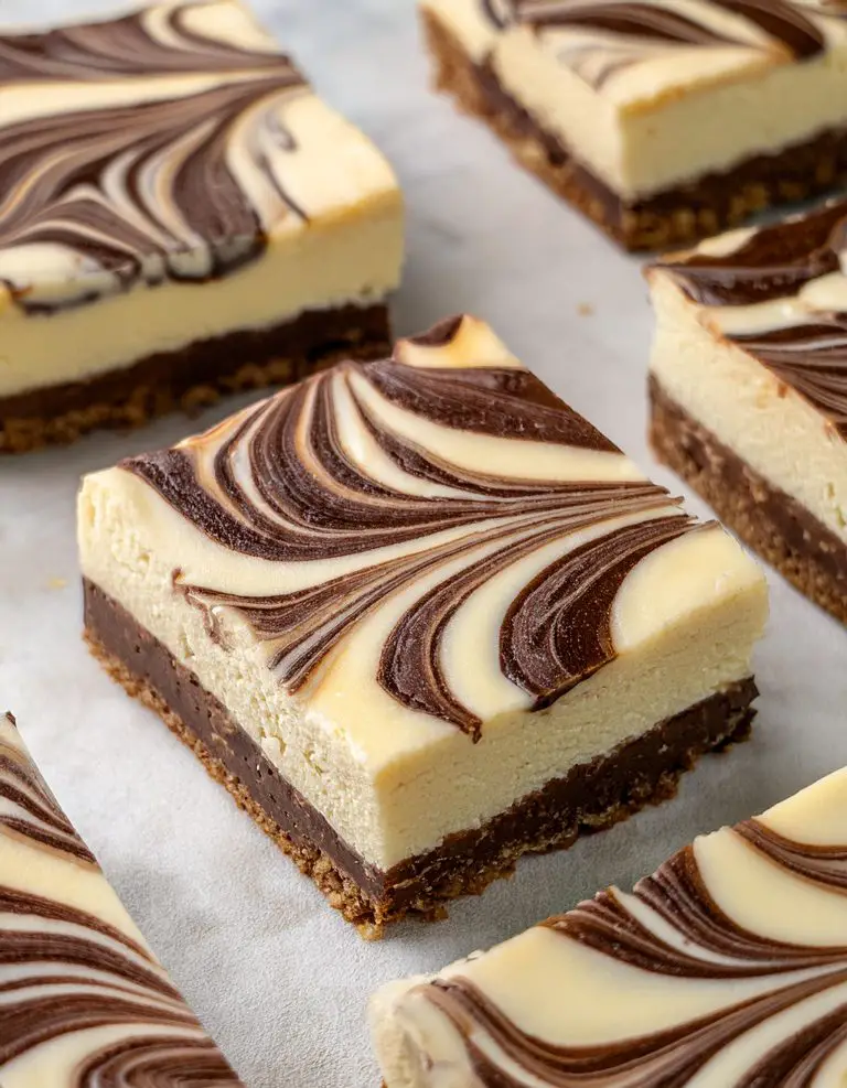 Nutella Swirl Cheesecake Bars