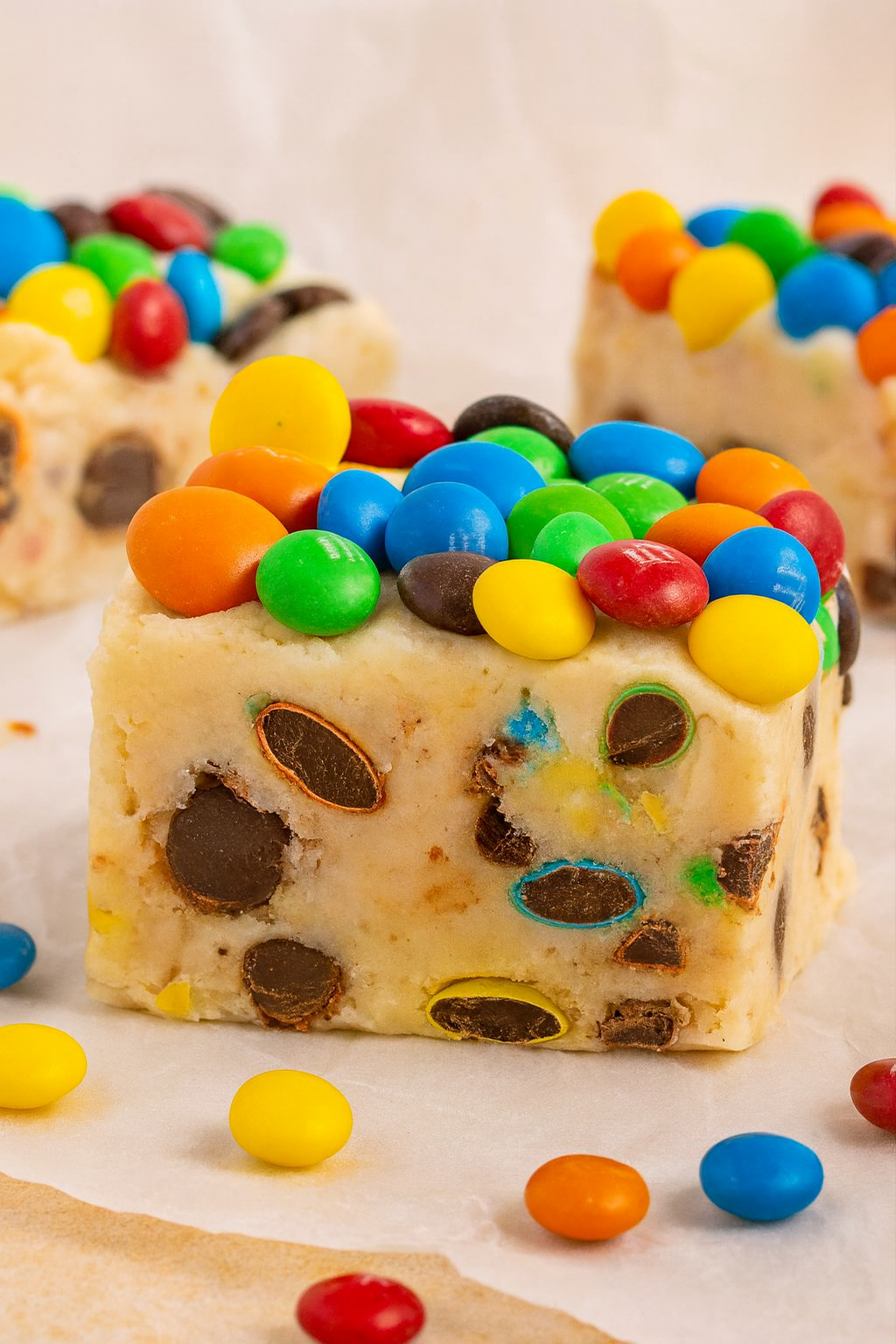 Monster Cookie Dough Fudge