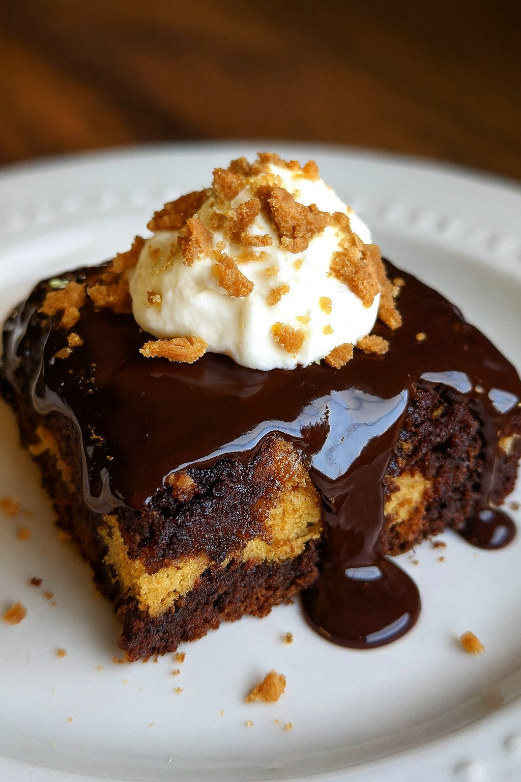 Peanut Butter Cup Dump Cake